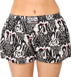 Styx Női bő szárú boxeralsók Styx art klasszikus gumipánt Pink Bubble (K1059) M