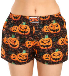 Styx női bő szárú boxeralsó Styx art klasszikus gumipánt halloween tök (K1755) M