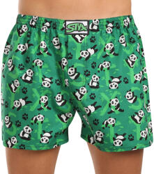 Styx férfi bő szárú boxeralsó Styx art klasszikus gumipánt pandák (A1852) XL
