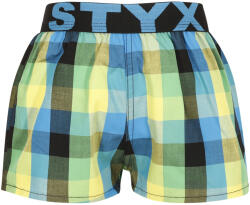 Styx Gyermek bő szárú boxeralsó Styx sportos gumipánt többszínben (BJ936) 4-5 éves