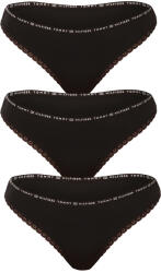 Tommy Hilfiger 3PACK női tanga Tommy Hilfiger fekete (UW0UW02824 0R7) M