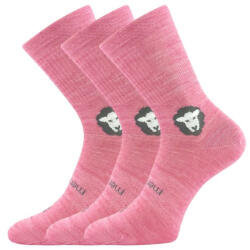 VoXX 3PACK Voxx merinó gyerek zokni rózsaszín (Barefootik merino-pink) 35/38