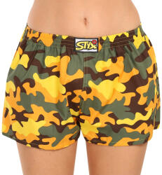Styx női bő szárú boxeralsó Styx art klasszikus gumipánt terepszínű sárga (K1559) 3XL
