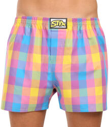 Styx Férfi bő szárú boxeralsó Styx klasszikus gumipánt többszínű nagyméretű (E1101) 4XL
