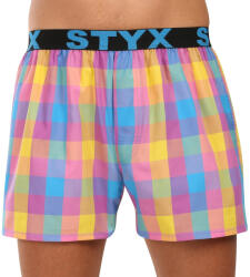 Styx Férfi bő szárú boxeralsó Styx sportos gumipánt többszínben (B1101) XL