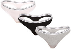 Calvin Klein 3PACK női tanga Calvin Klein többszínű (QD5209E-MPI) XXL