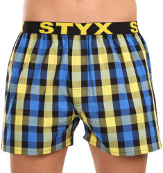Styx Férfi bő szárú boxeralsók Styx sportos gumipánt többszínben (B1039) L