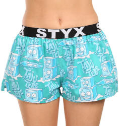 Styx Női bő szárú boxeralsók Styx art sportos gumipánt jégkockák (T1657) L