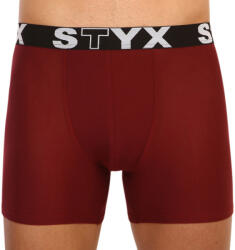Styx Férfi boxeralsó Styx hosszú sportos gumipánt bordó bordó (U1060) XXL