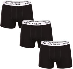 Pietro Filipi 3PACK Férfi boxeralsó Pietro Filipi fekete (3BCL003) XXL