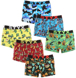 Styx 6PACK férfi boxeralsó Styx art sportos gumipánt többszínben (6G13198780) S