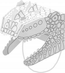 Monumi Dino Tyrannosaurus színező maszk (MDO-000105)