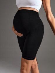 Shein IC52110 Shein Fekete Magas Derekú Kismama Leggings (41) XL