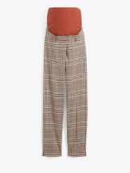 Bonprix Kockás kismama nadrág, Size 46 (XXXL), bézs, poliészter