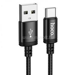 hoco. X91 adatkábel (USB - Type-C, 3A, gyorstöltő, 300cm, cipőfűző) FEKETE (HOCO_X91_USB_TYPEC_B) (HOCO_X91_USB_TYPEC_B)