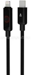 AVAX CB650 PULSEY 27W USB-C - Lightning gyorstöltő kábel, fonott, szürke - 0.5m (AVAX_CB650) (AVAX_CB650)