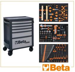 Beta BW 2400RSC24/6G Beta Worker 6 fiókos szerszámkocsi 189 darabos szerszámkészlettel, szürke (024006863)