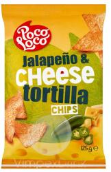 Poco Loco Tortilla chips jalapeno-sajt 125g - alkuguru