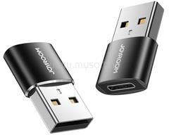 JOYROOM adapter 2db Type-C aljzat - USB, OTG, FEKETE (JOYROOM_S-H152_BLACK) (JOYROOM_S-H152_BLACK)