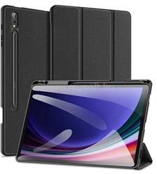 Dux Ducis Samsung Tab S10 Plus LTE / Tab S10 Plus WIFI DOMO tok álló, bőr hatású aktív FLIP, ceruza tartó, FEKETE (GP-162912) (GP-162912)