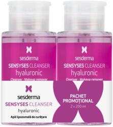 Sesderma Sensyses Hyaluronic csomag 2 x 200 ml - Liposzómás víz tisztító és sminkeltávolító, hidratáló, nyugtató és restrukturáló hatású dehidratált vagy érett bőrre, hialuronsavval
