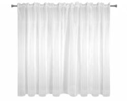 Eurofirany Függöny, Ráncolószalaggal LUCY 350 x 150 fehér (E05-0031-3/01)