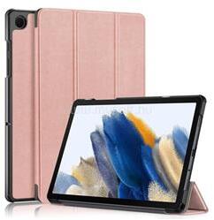 Gigapack Samsung Tab A11 Plus LTE / Tab A11 Plus WIFI GIGAPACK Tok álló, bőr hatású aktív FLIP, asztali tartó, ROZÉARANY (GP-150668) (GP-150668)