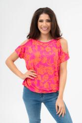 BUDMIL lezser fazonú póló Női S pink-narancssárga