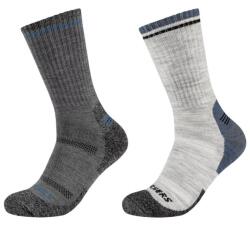 Skechers Trail férfi zokni, poliészter és gyapjú, szürke, 43-46 (SK41104-9300_43-46)