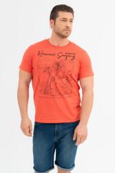 BUDMIL modern fit póló Férfi S narancs melír