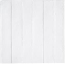 Flippy 10 db 3D tapétalap szett, Flippy, 70 x 70 cm, vastagság 3 mm, gyanta, fa csempe típus, fedett felület 4, 9 nm, fehér (128830)