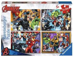Ravensburger 4 x 100 db-os puzzle - Avangers - Bosszúállók (12004033) (12004033)