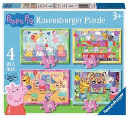 Ravensburger 4 az 1-ben puzzle (12, 16, 20, 24 db-os) - Peppa malac (12004016) (12004016)