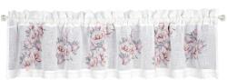 Eurofirany Függöny, Ráncolószalaggal SUZY 30 x 150 fehér / rózsaszín (E05-220202-0)