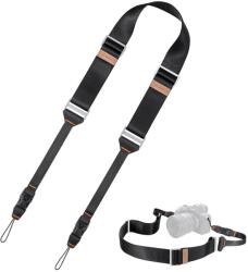 K-f Concept Lapos nyakpánt gyorskioldó csattal 4.5cm x 100-145cm fekete (13-132V1)