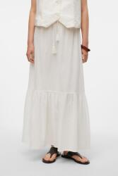 Vero Moda Vero Moda, Maxiszoknya fodros alsó szegéllyel, Fehér, L (10311167-SNOW-WHITE-L)