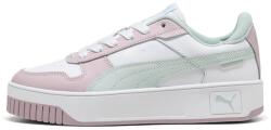 PUMA Puma, Carina Street Jr bőr és műbőr sneaker, Fehér, Halványkék, Rózsaszín, 38 EU (393846-18-5)