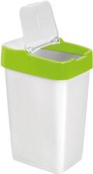 Heidrun Szemetes billenős 18L 29x23x43cm Push Up Fehér (401340)