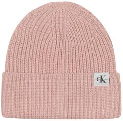 Calvin Klein CALVIN KLEIN, Kötött sapka logós részlettel, Pasztellrózsaszín, 54-56 CM (IU0IU00440-TER-L-XL)