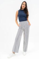 BUDMIL Bő szárú hosszúnadrág Női S fehér-s. kék 20630143-002251-0299