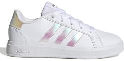 adidas Sportswear adidas Sportswear, Grand Court 2.0 műbőr sneaker fluoreszkáló részletekkel, Fehér, Rózsaszín, 38 2/3 EU (GY2326-5.5)