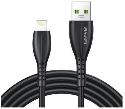 Awei cl-115l adatkábel, usb - lightning, 2.4a, 100cm, fekete, kompatibilis: Apple IPAD mini 2 / IPAD Air 2 / IPAD Pro 10.5, 2017 (CL-115L)