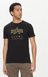 Alpha Industries Férfi póló, Alpha Industries, 305301659, Pamut, S INTL, Fekete (0000305301659_S)