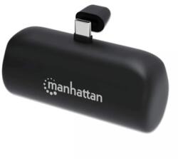 Manhattan Power Bank 5000mAh töltő és állvány USB-C 10W fekete (102636)