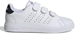 adidas Sportswear adidas Sportswear, Advantage Base 2.0 tépőzáras műbőr sneaker, Fehér, Koptatott fekete, 30 EU (IH8122-11.5K)