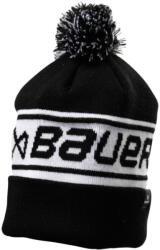 Bauer Team Ribbed Pom Black Kötött sapka