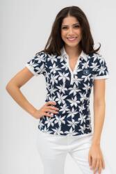BUDMIL Galléros póló Női XS s. kék-fehér 20730258-002241-0199