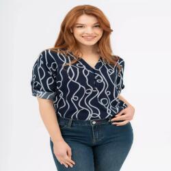 BUDMIL 3/4-es ujjú blúz Női XS s. kék-fehér