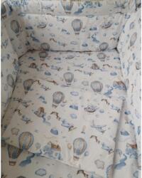 SZEKO Stúdió 3 részes baba és gyermek ágynemű garnitúra - kék ballon