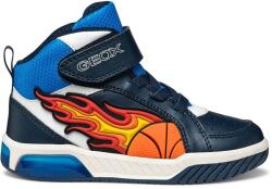 GEOX Geox, Sneaker LED fényekkel, Királykék, Fehér, Tengerészkék, 35 EU (J569CC05411C0693-35)